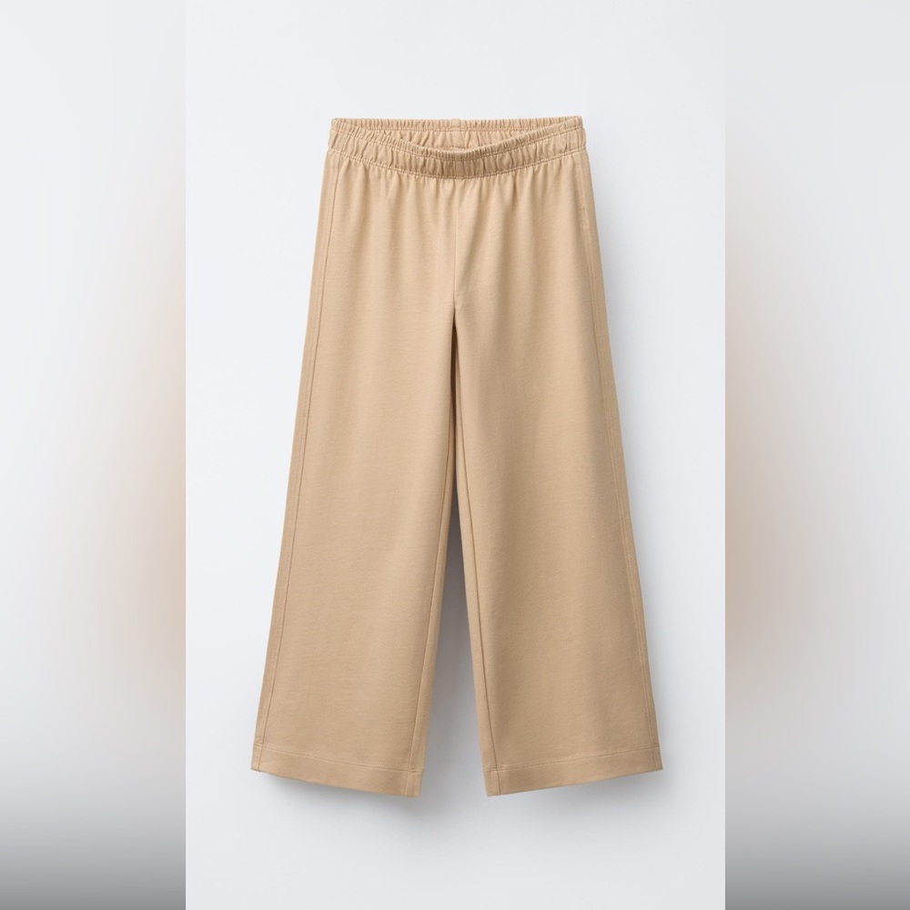 Zara Kids Tan Wide-Leg Pants 13-14